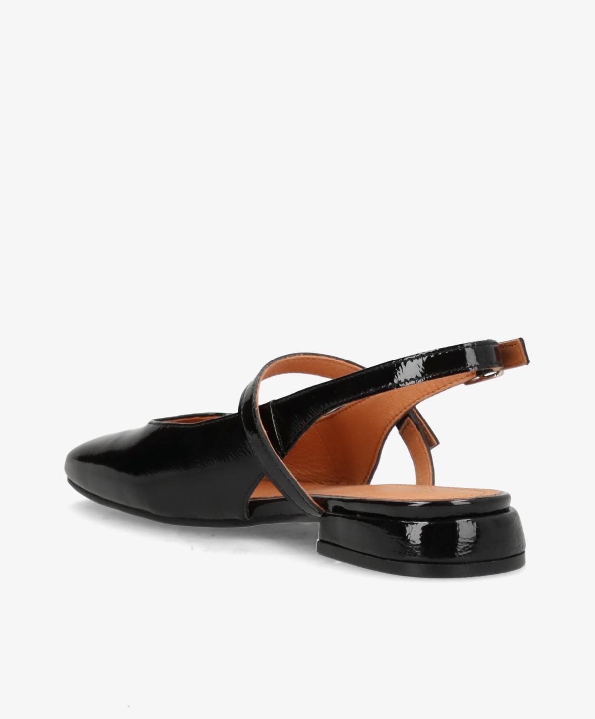 ASCEND P - Sort lak læder - Slingback Dame