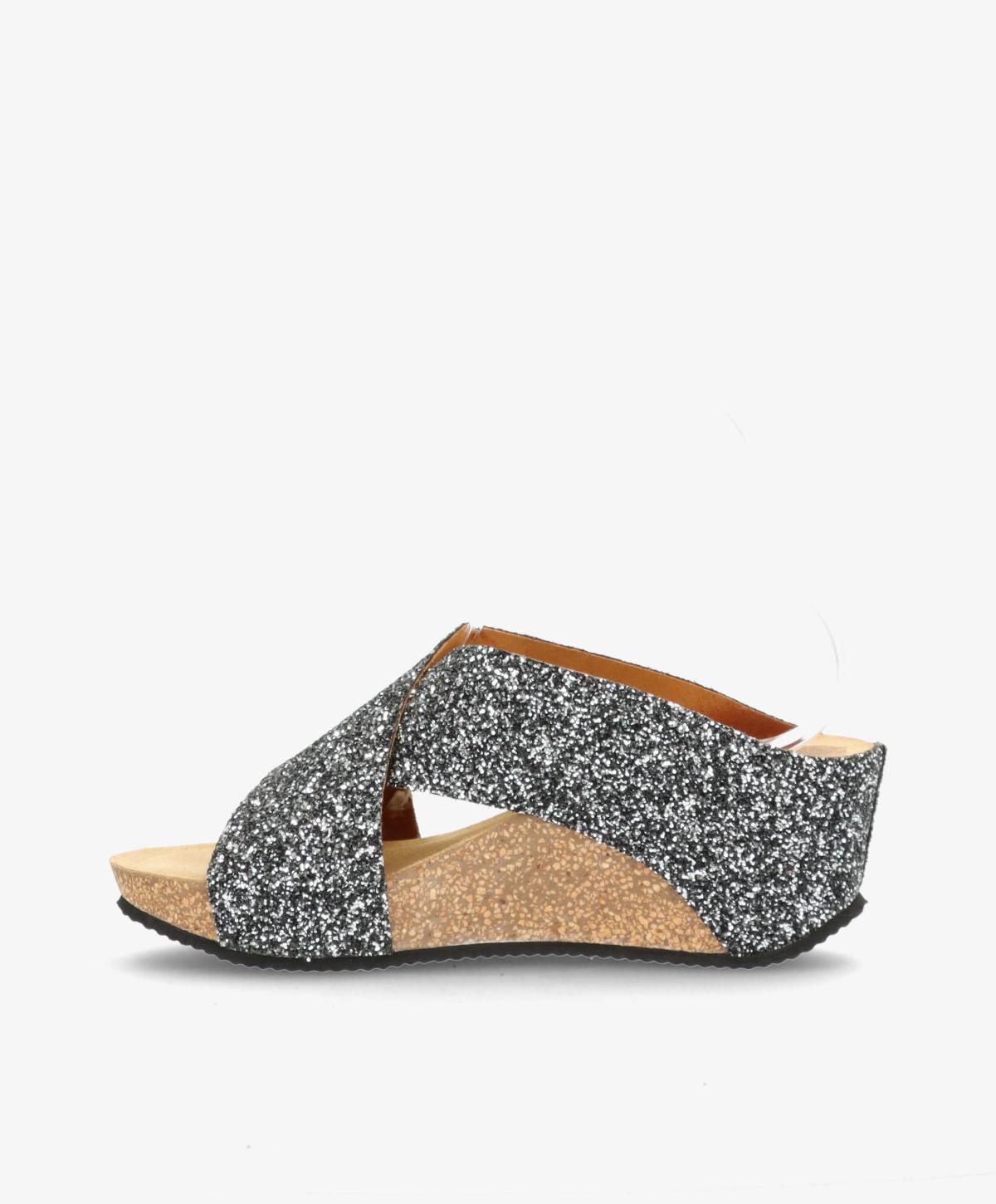 SHADOW G - Sandal Dame - Sort Multi