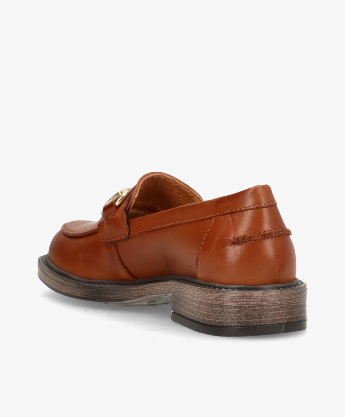 SANDRA - Brandy læder - Loafers