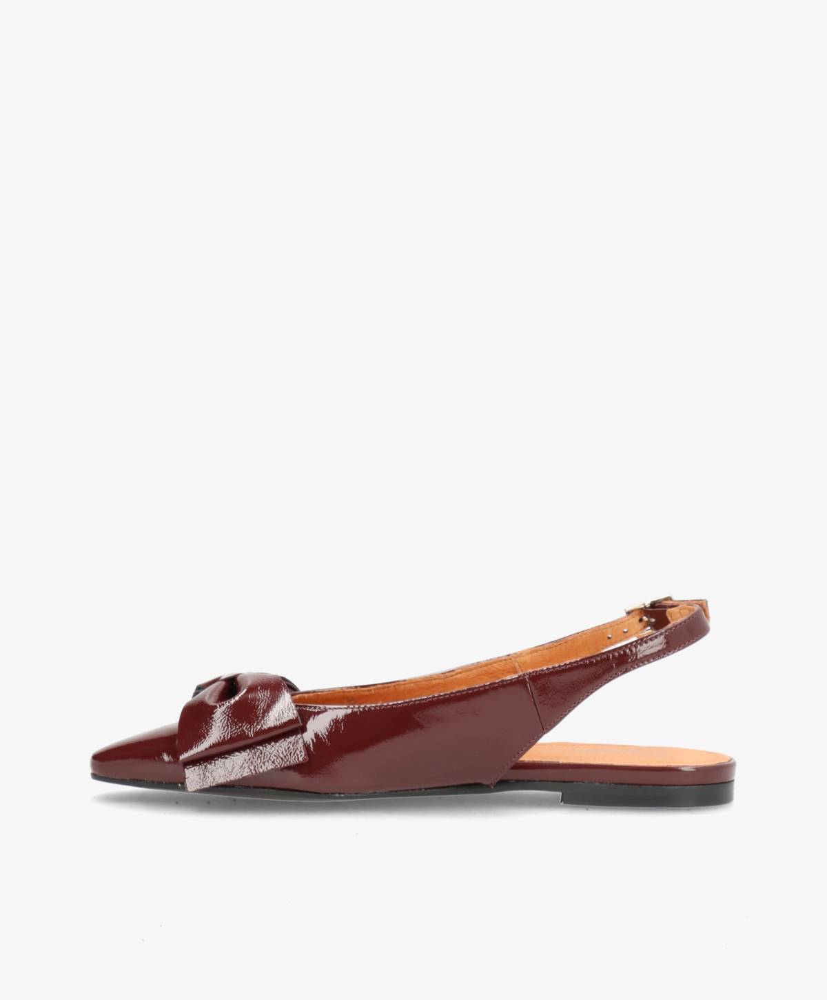 EXPECT P - Bordeaux lak læder - Slingback