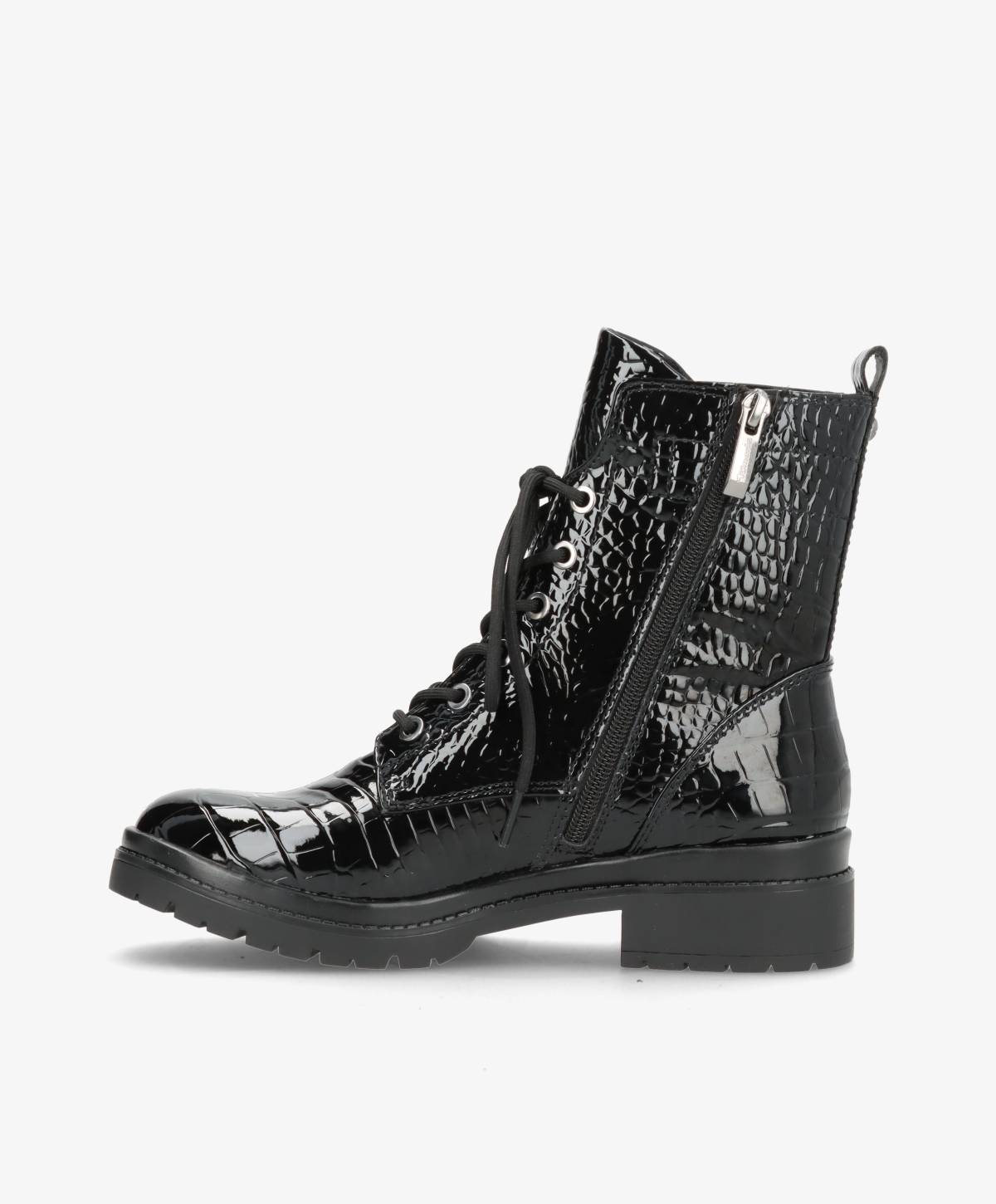 Dame snørrestøvle - Sort - 1-25236-43