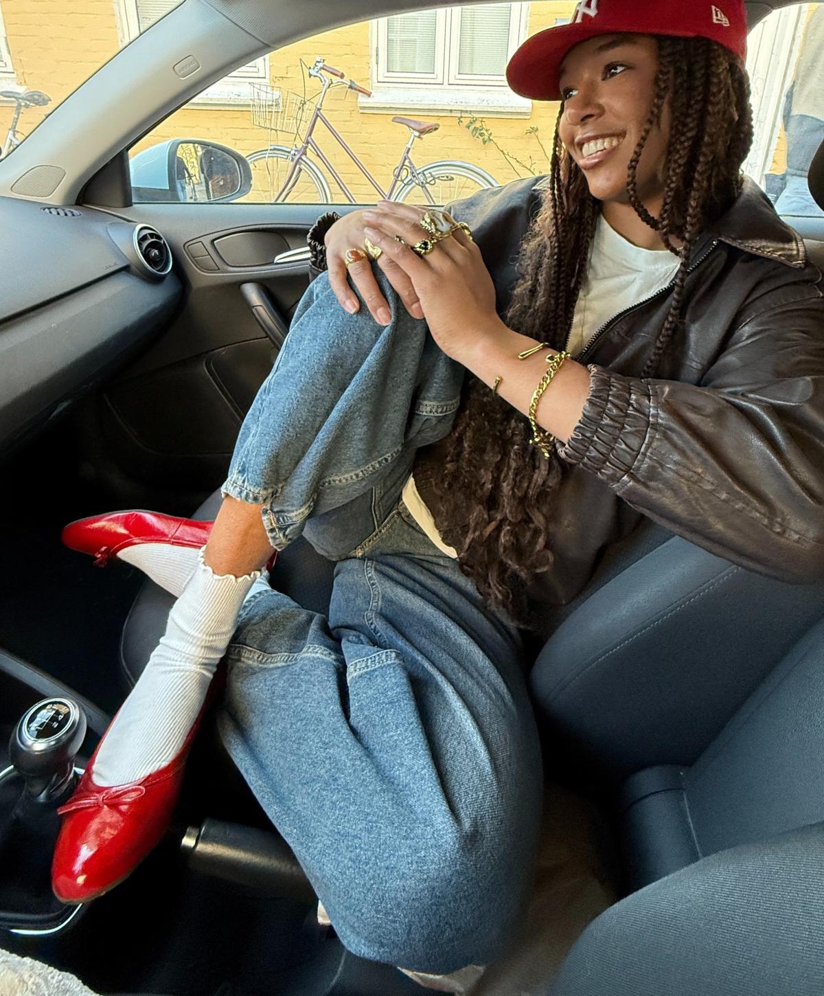 BISQUE - Ballerina - Rød lak læder