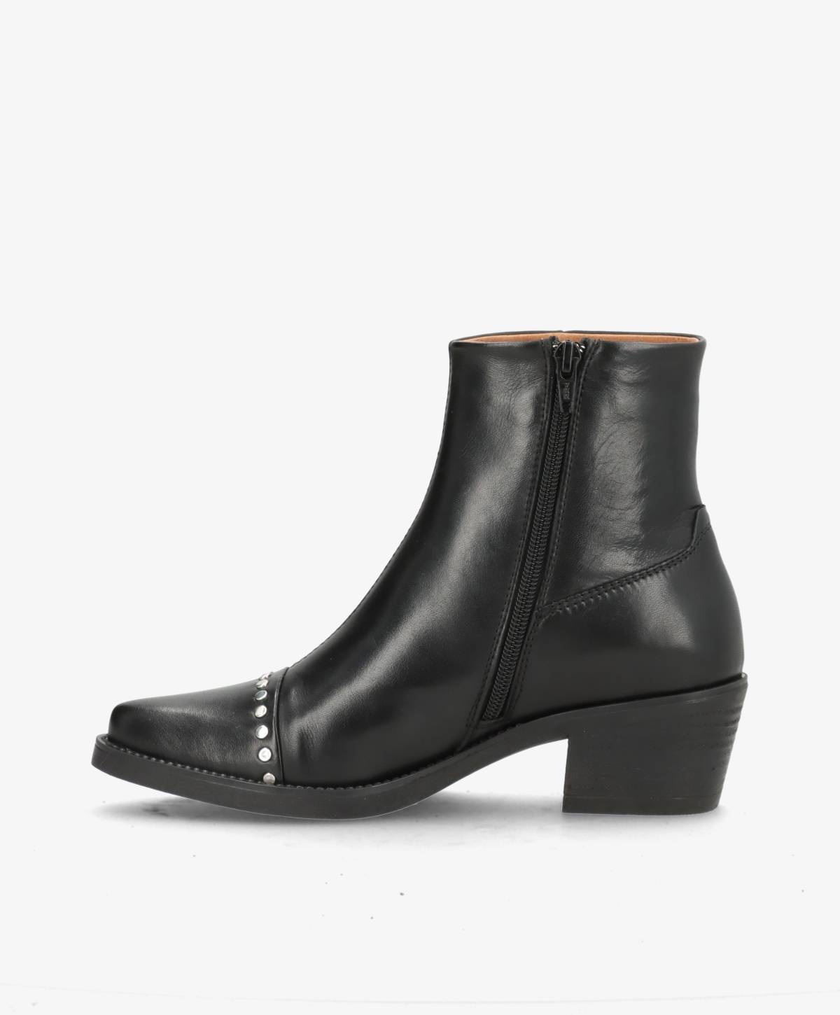 CARMINA SI - Sort læder - Western støvler Dame