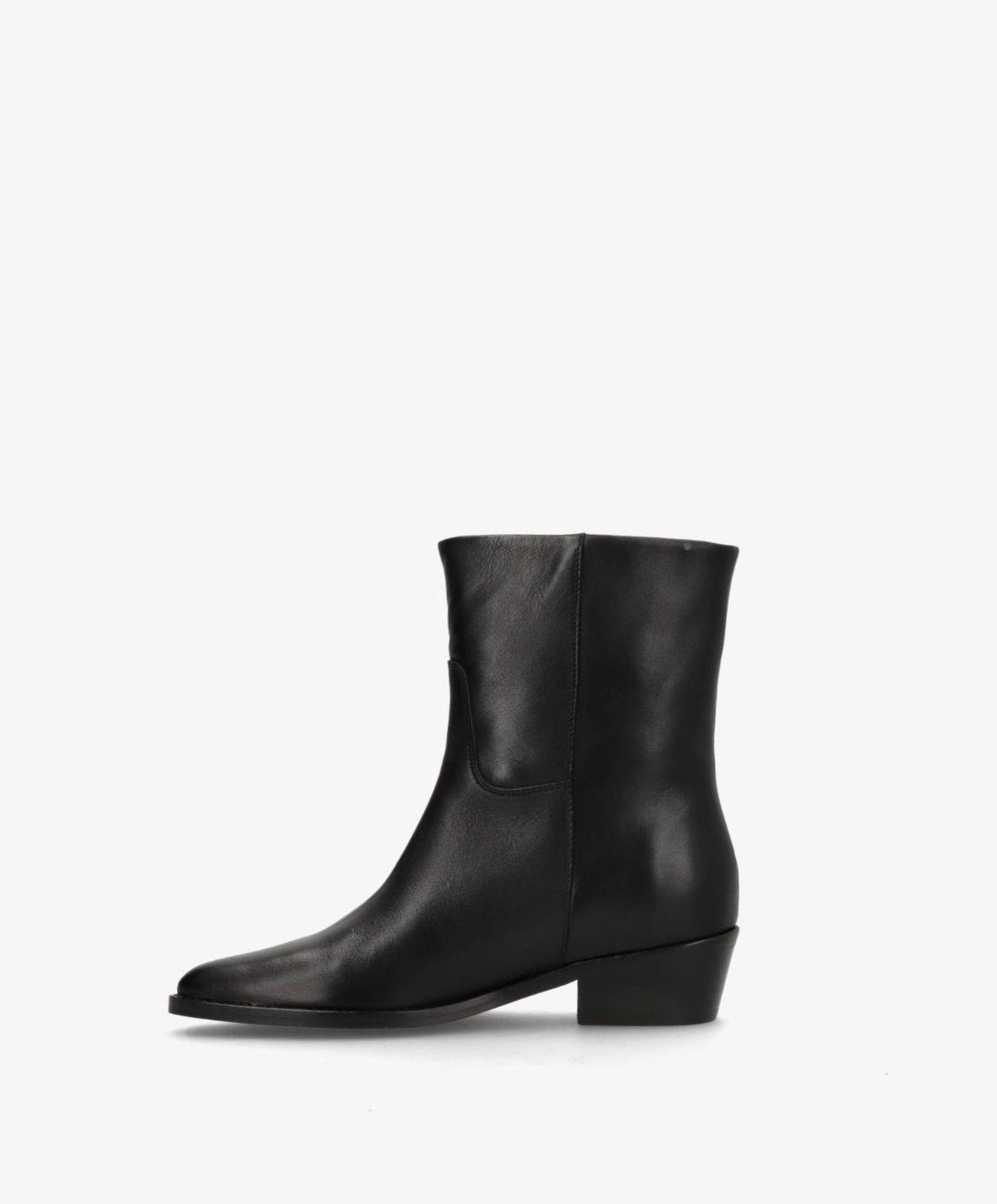 CONFIDENCE LOW - Sort læder - Ankelstøvle Dame