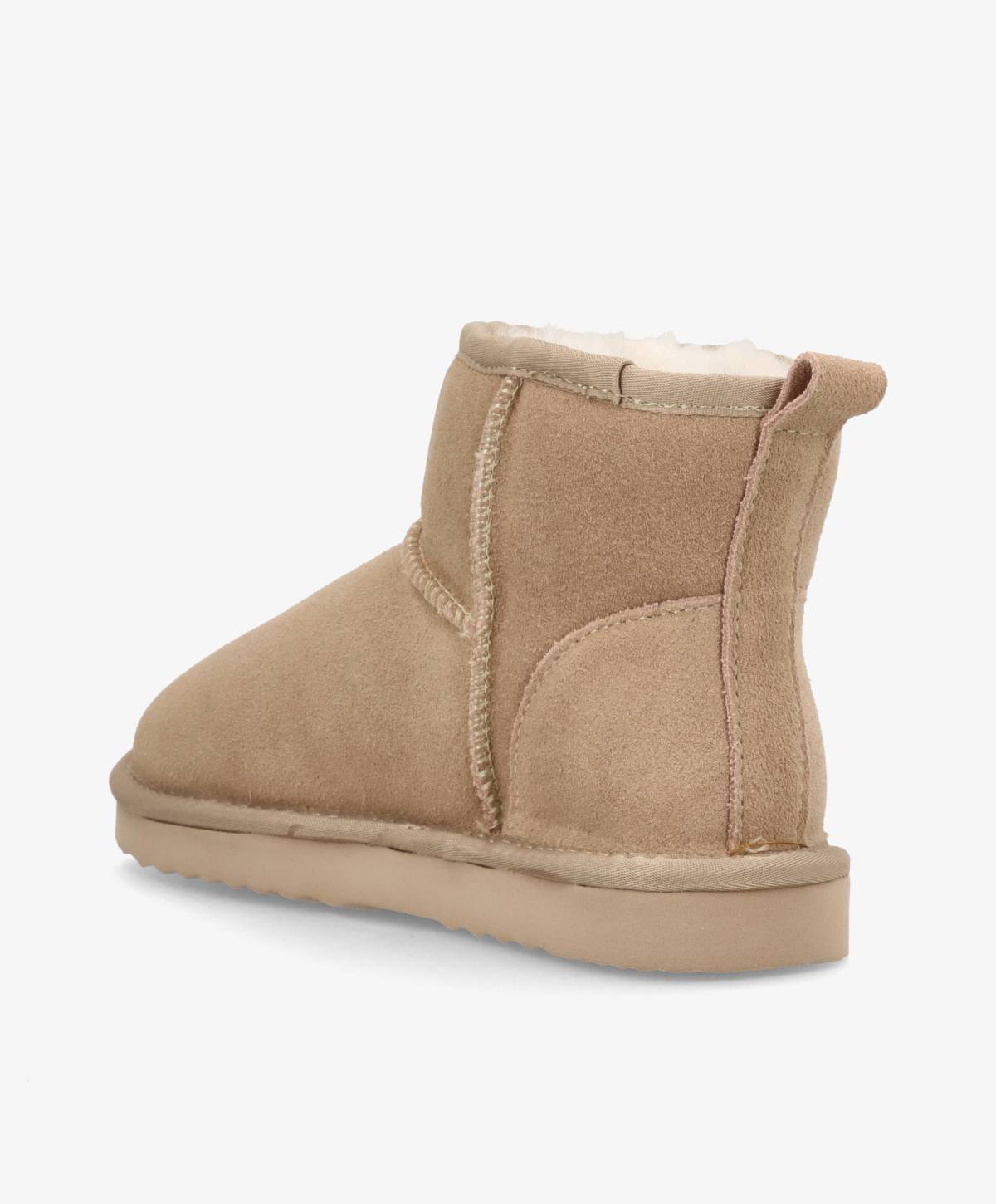 DUMBLE - Dame Bamsestøvle - Beige ruskind