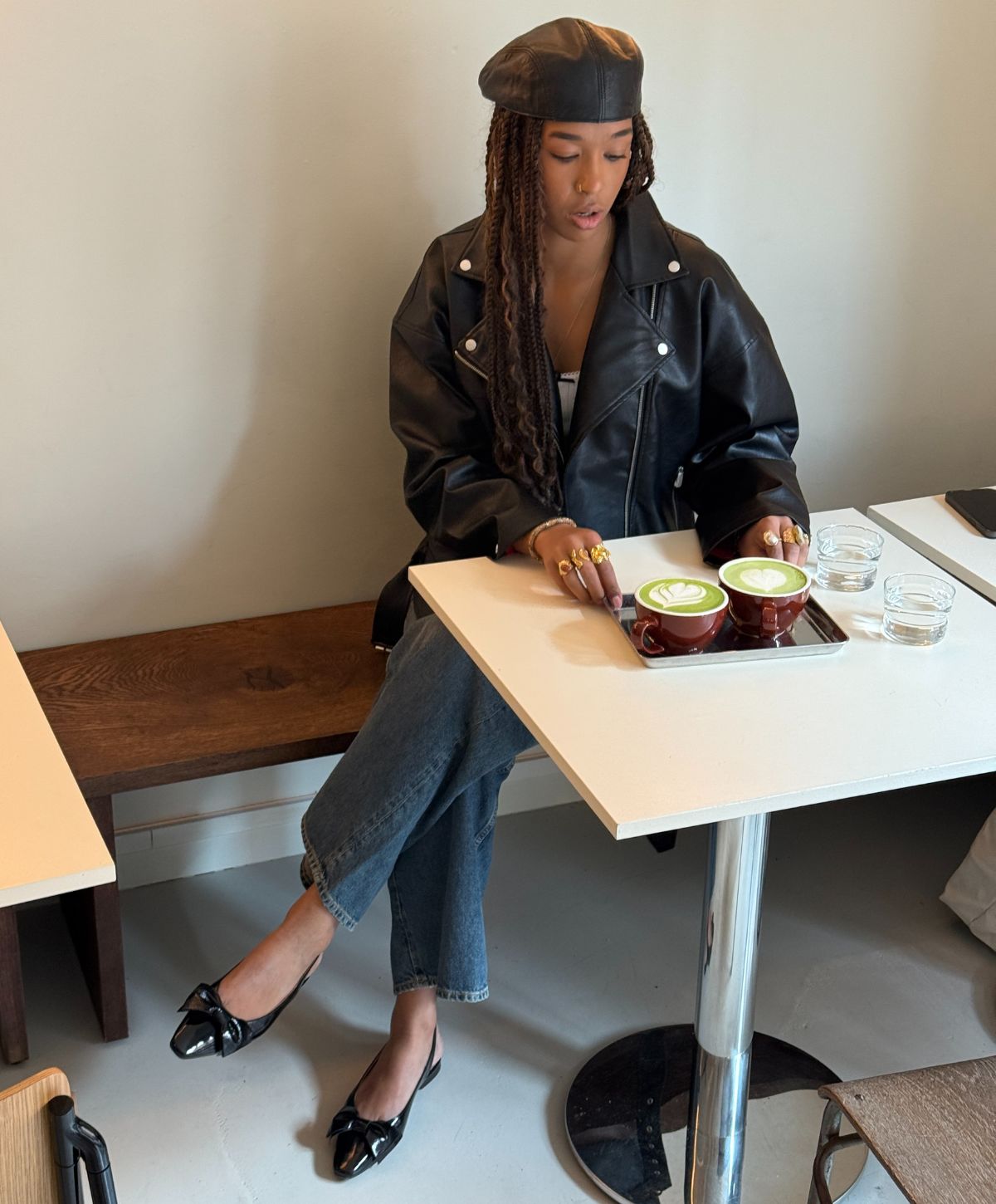 EXPECT P - Sort lak læder - Slingback