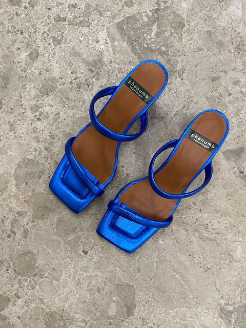 ENJOY - Dame Sandal - Blå