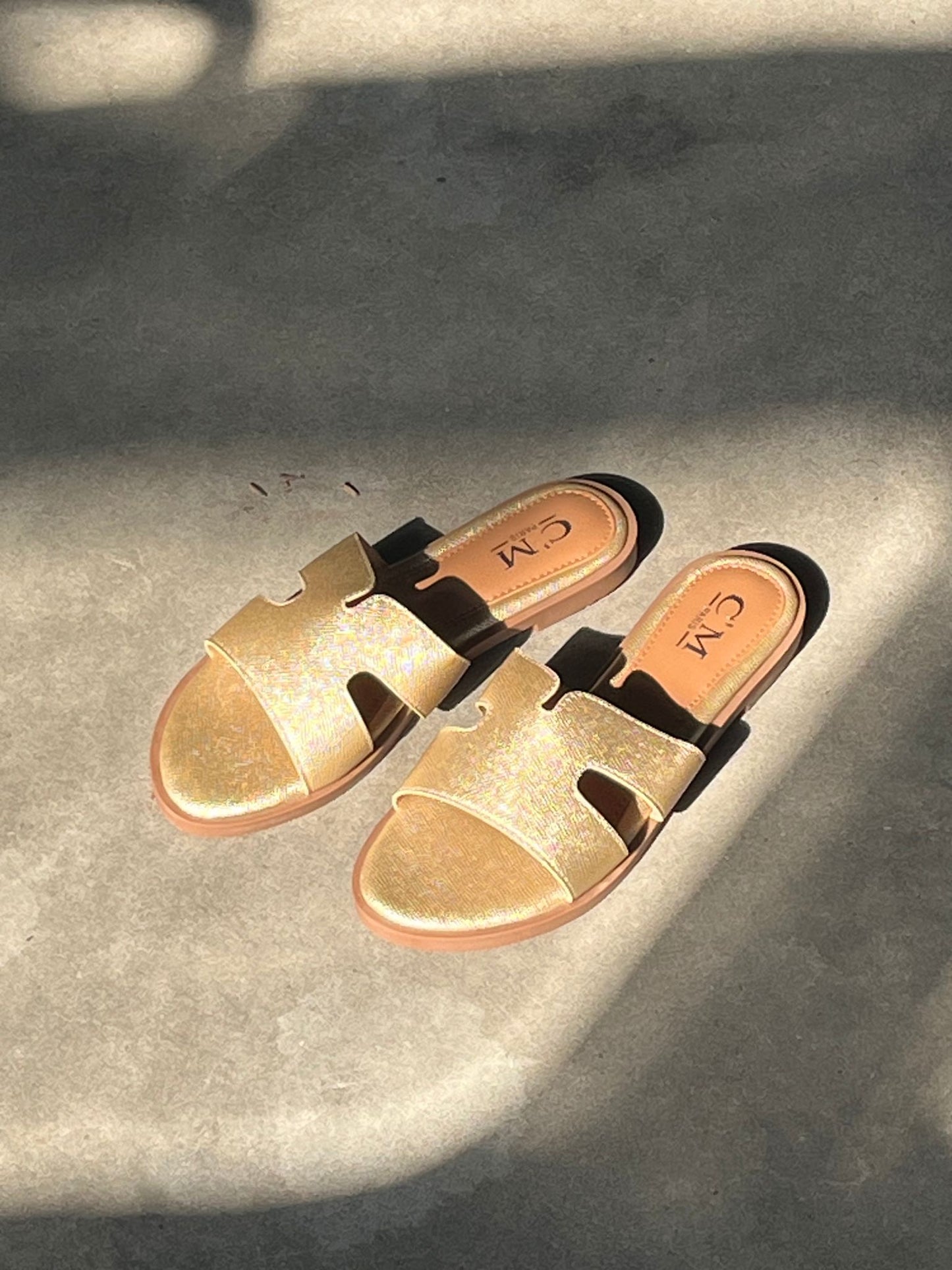 5317 - Guld - Sandal - Dame