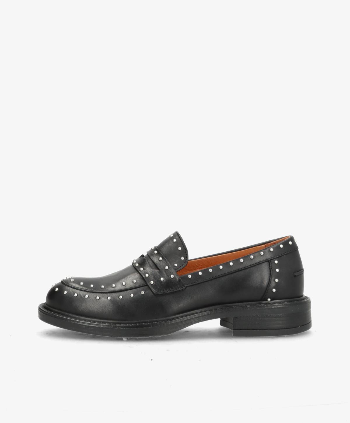 LASHES - Sort læder - Loafers Dame
