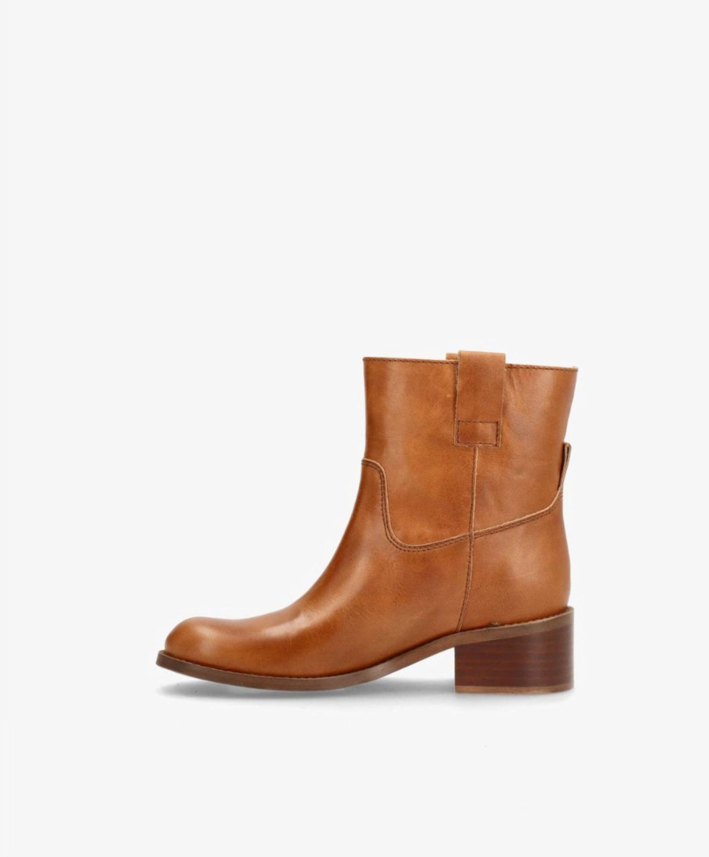 MARTINA LOW - Støvle Dame - Cognac