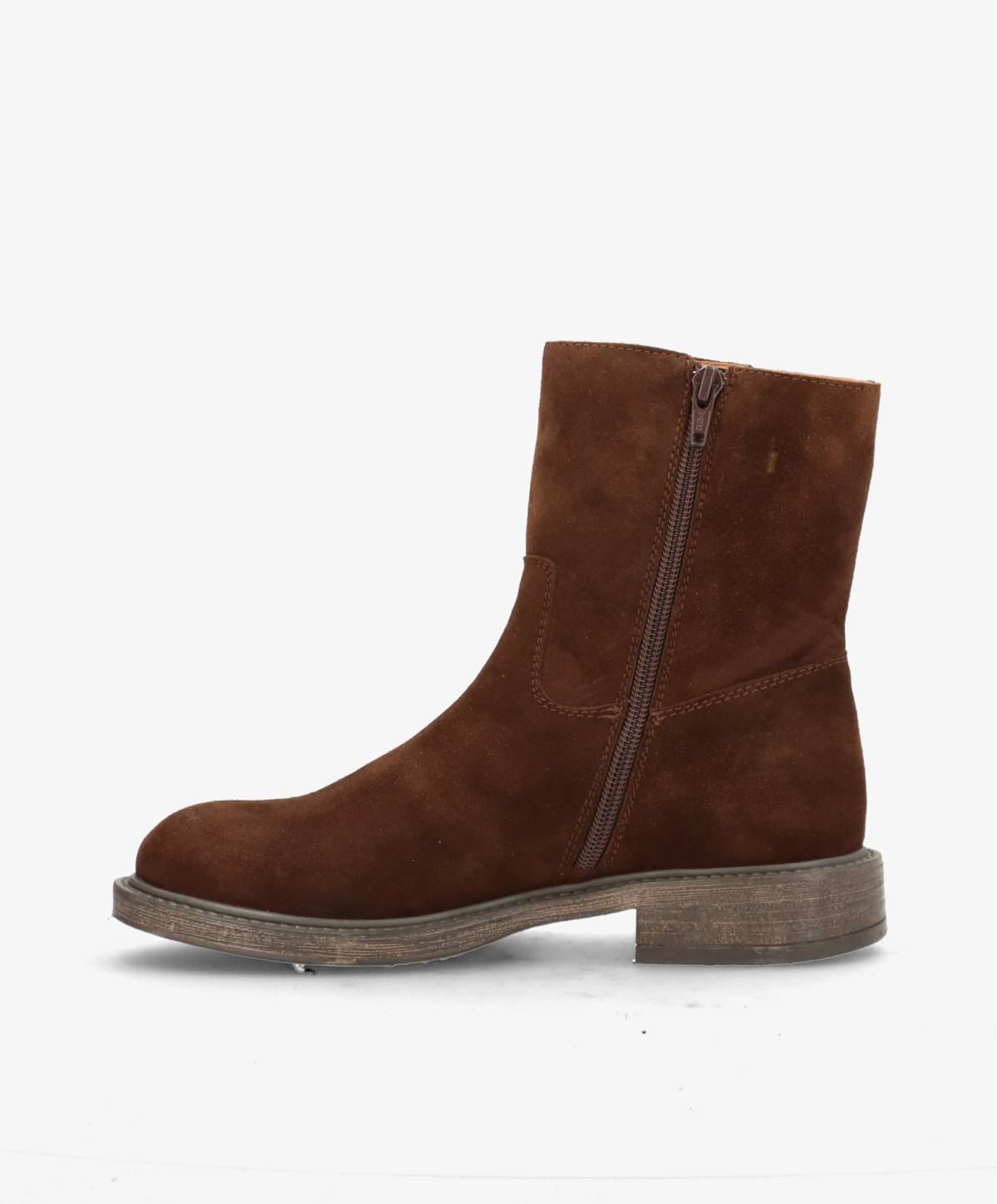 MATTIE S - Mørkebrun ruskind - Høje støvler Dame