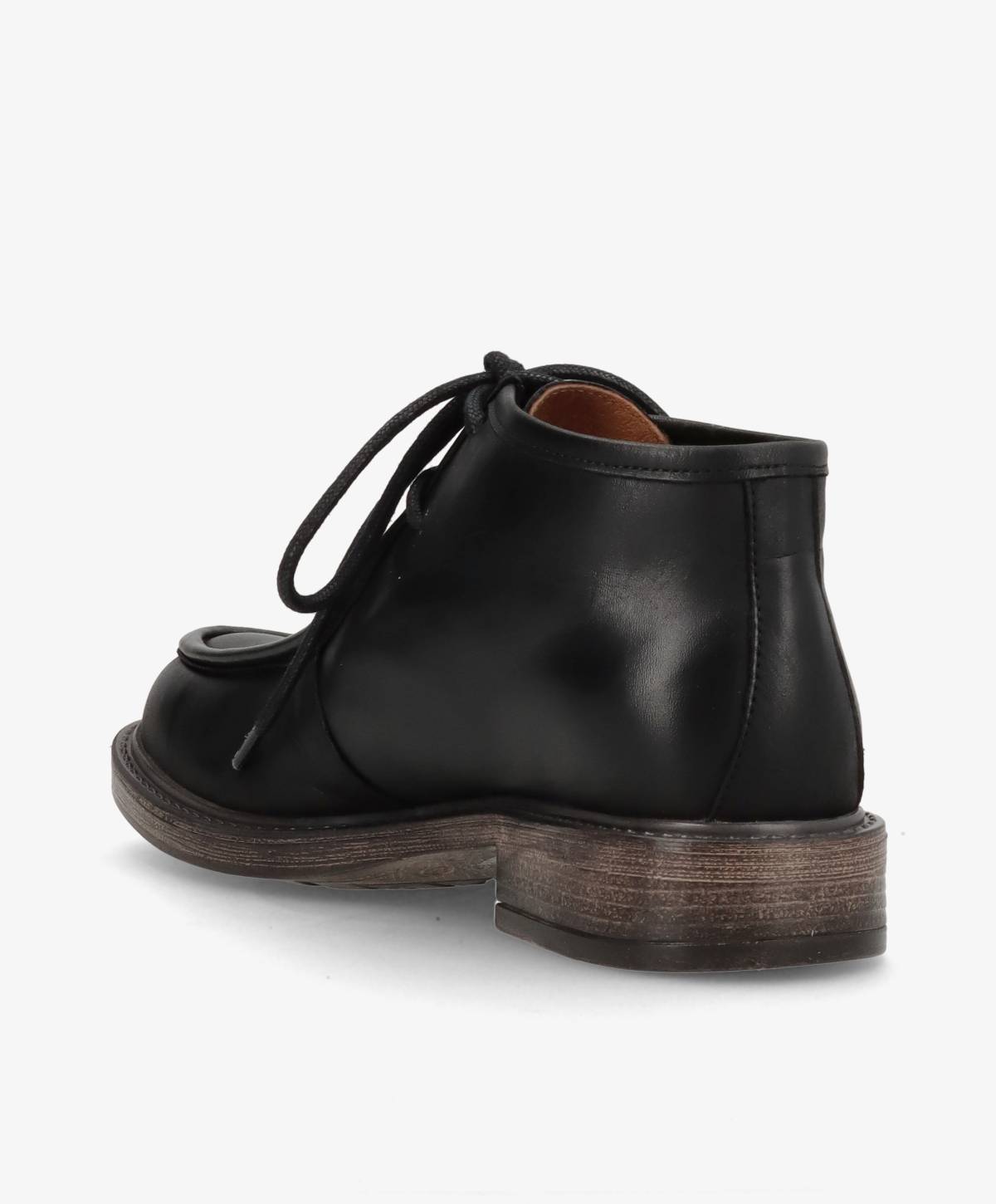 MOANA - Sort læder - Ankelstøvler Dame