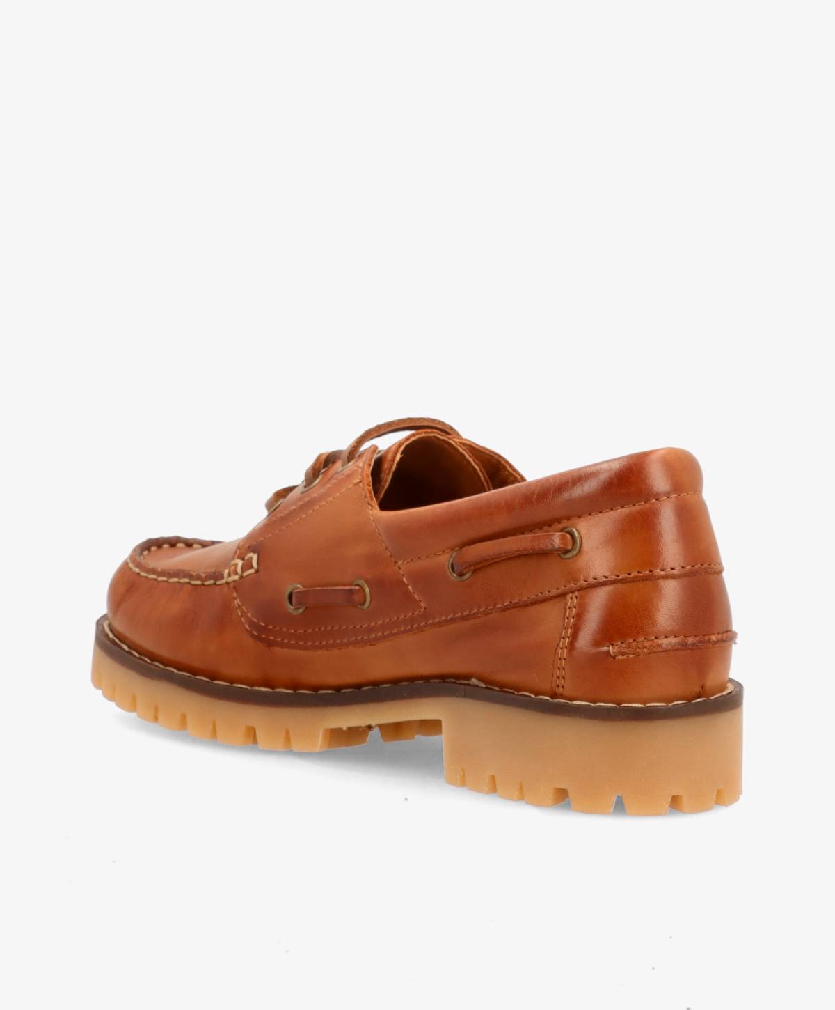 NAUTICA - Mellembrun læder - Sejlersko