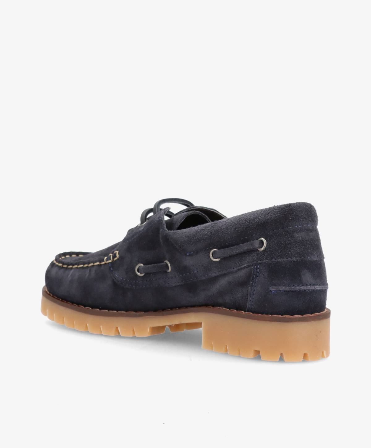 NAUTICA S - Blå ruskind - Sejlersko