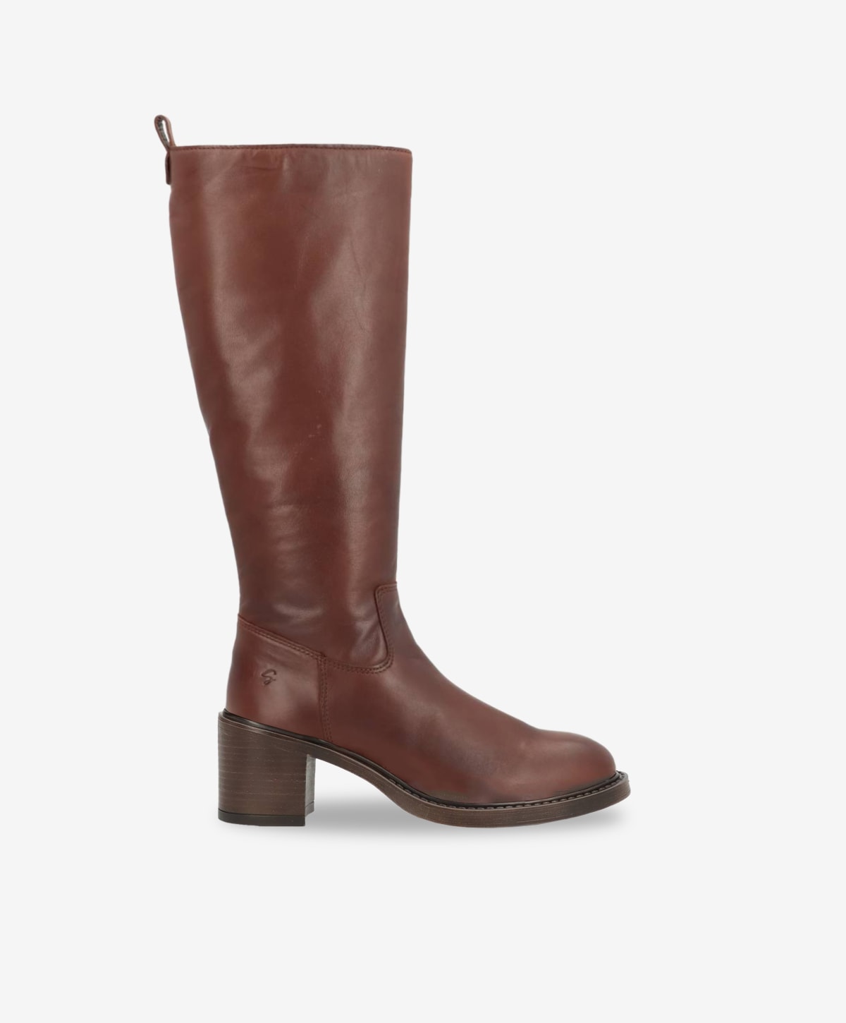 NEVADA Mørkebrun - Lang støvle - læder