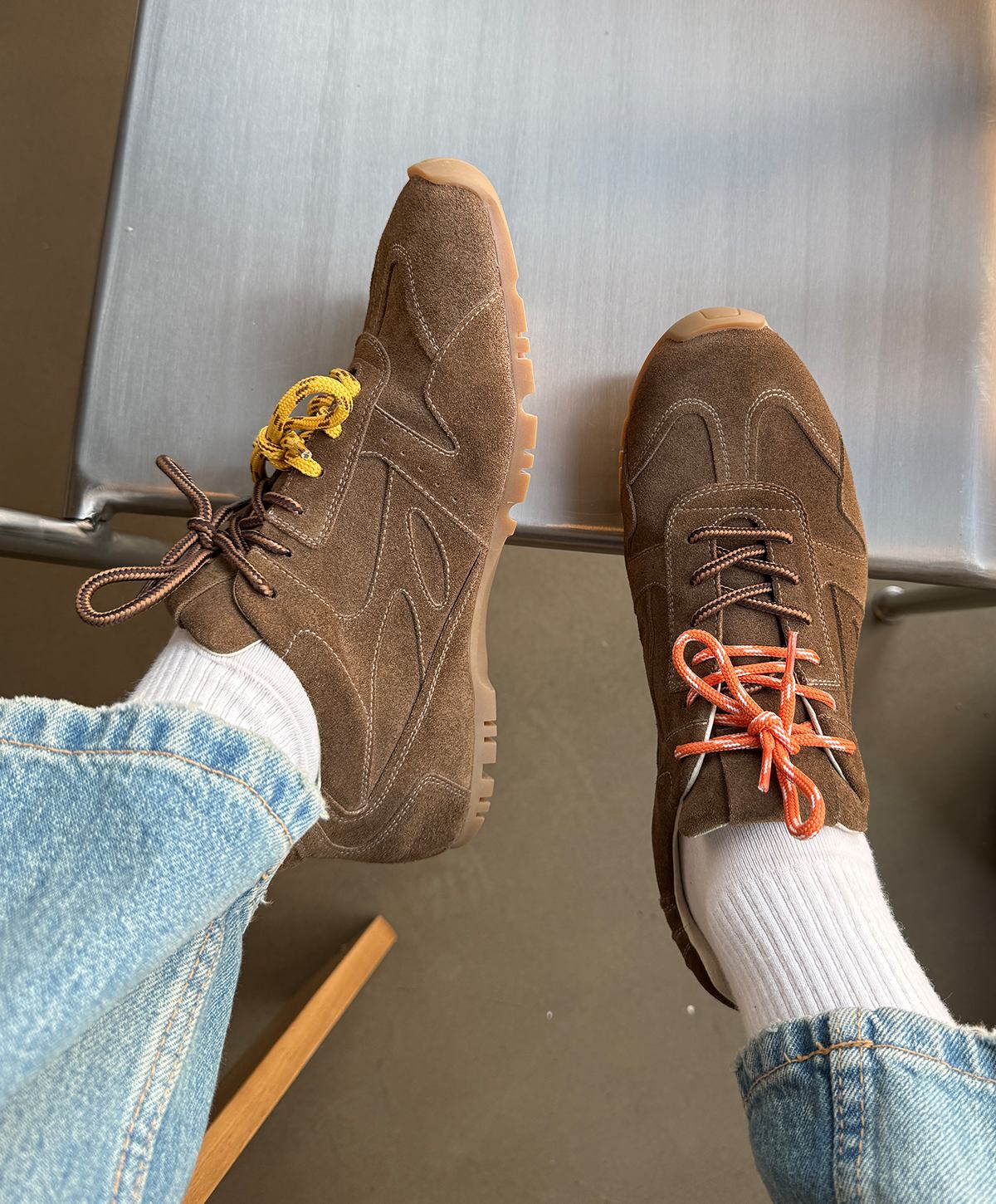 PX 510 - Brun ruskind - Sneakers low