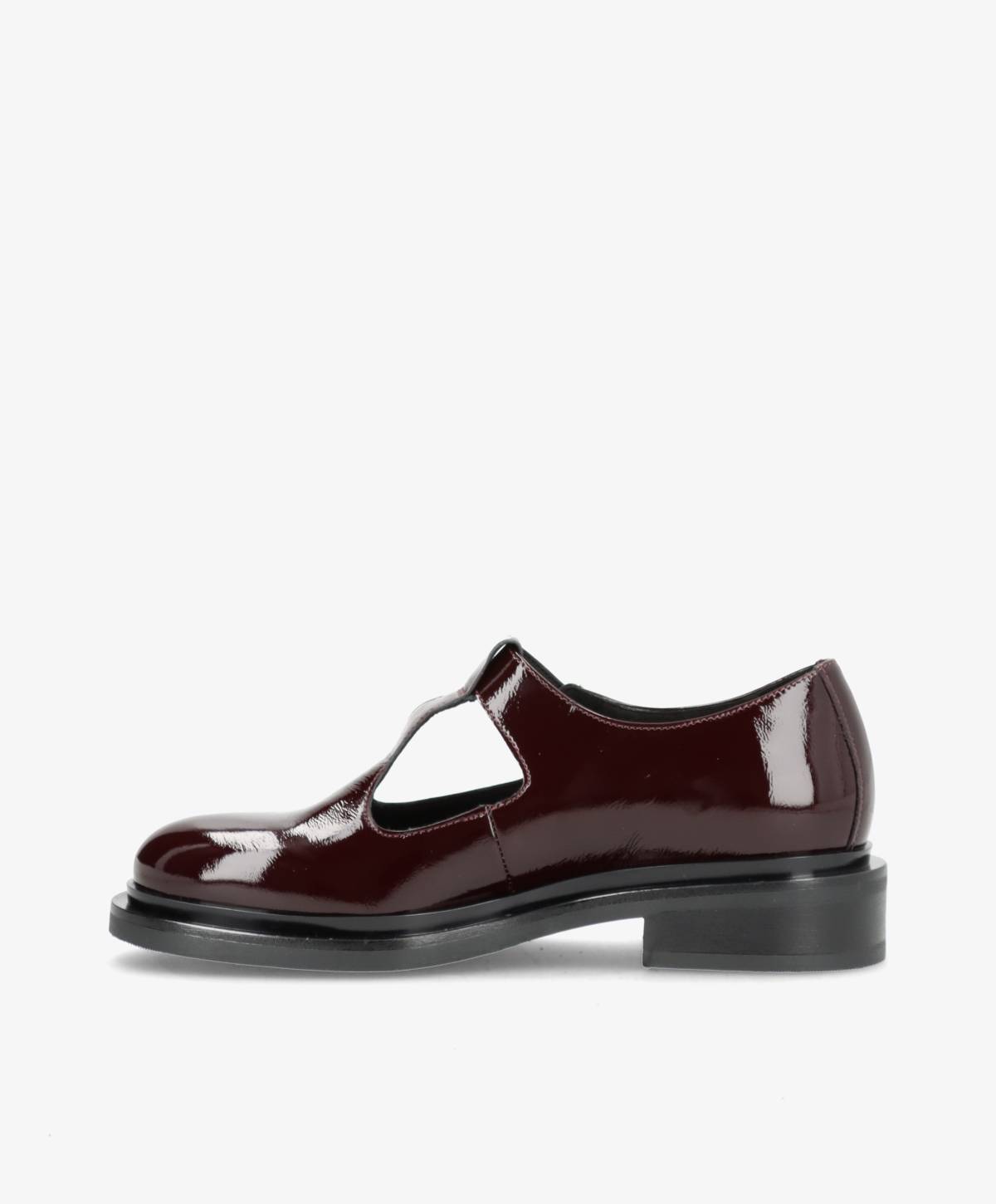 TRUE P - Bordeaux lak læder - Dame