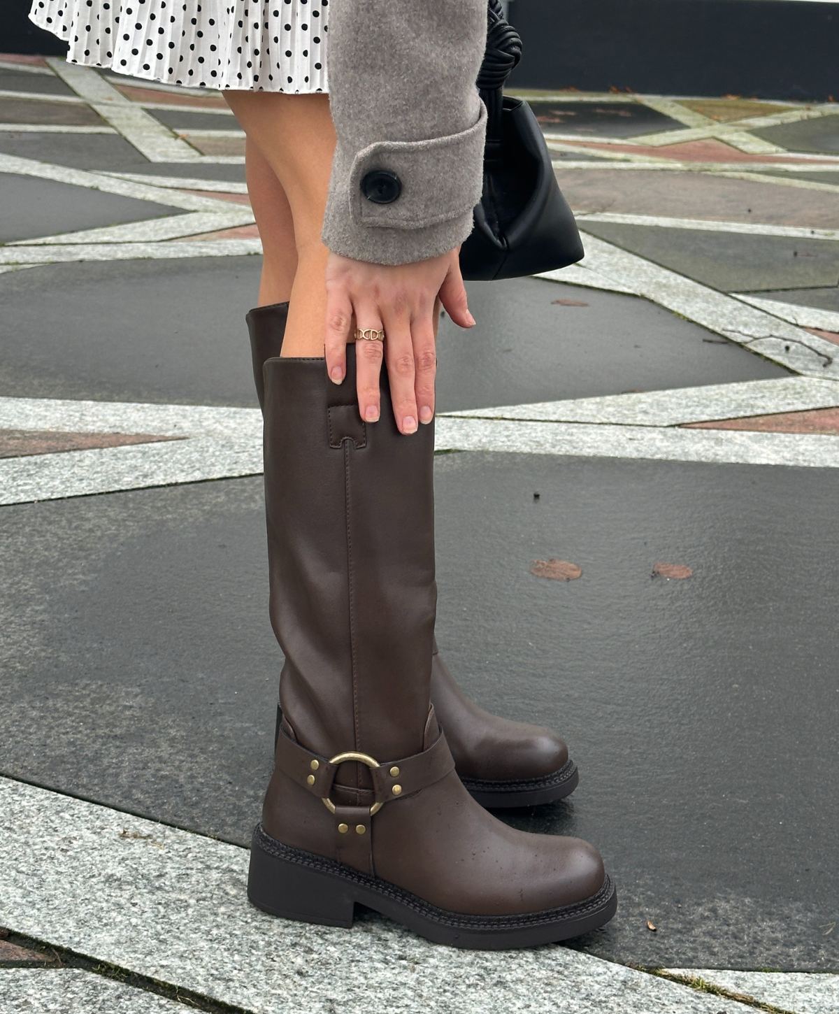 YAS - LQ-137 - støvle lang - Brun