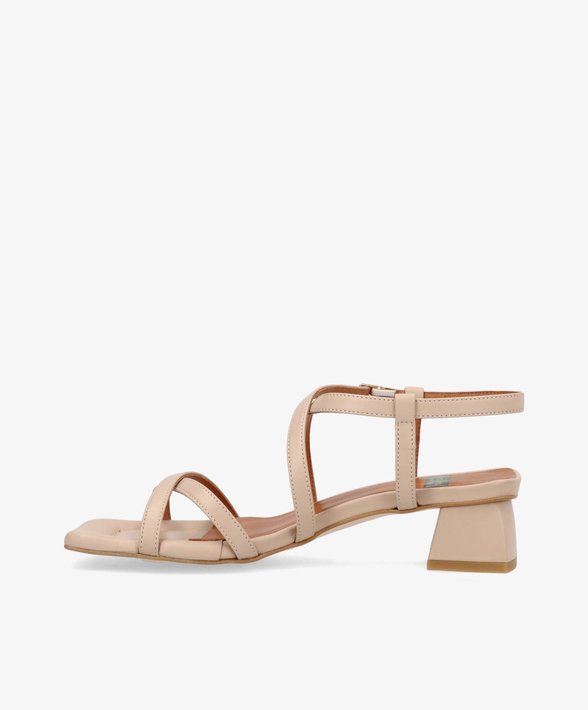 ESTEEM - Beige læder - Sandal Dame