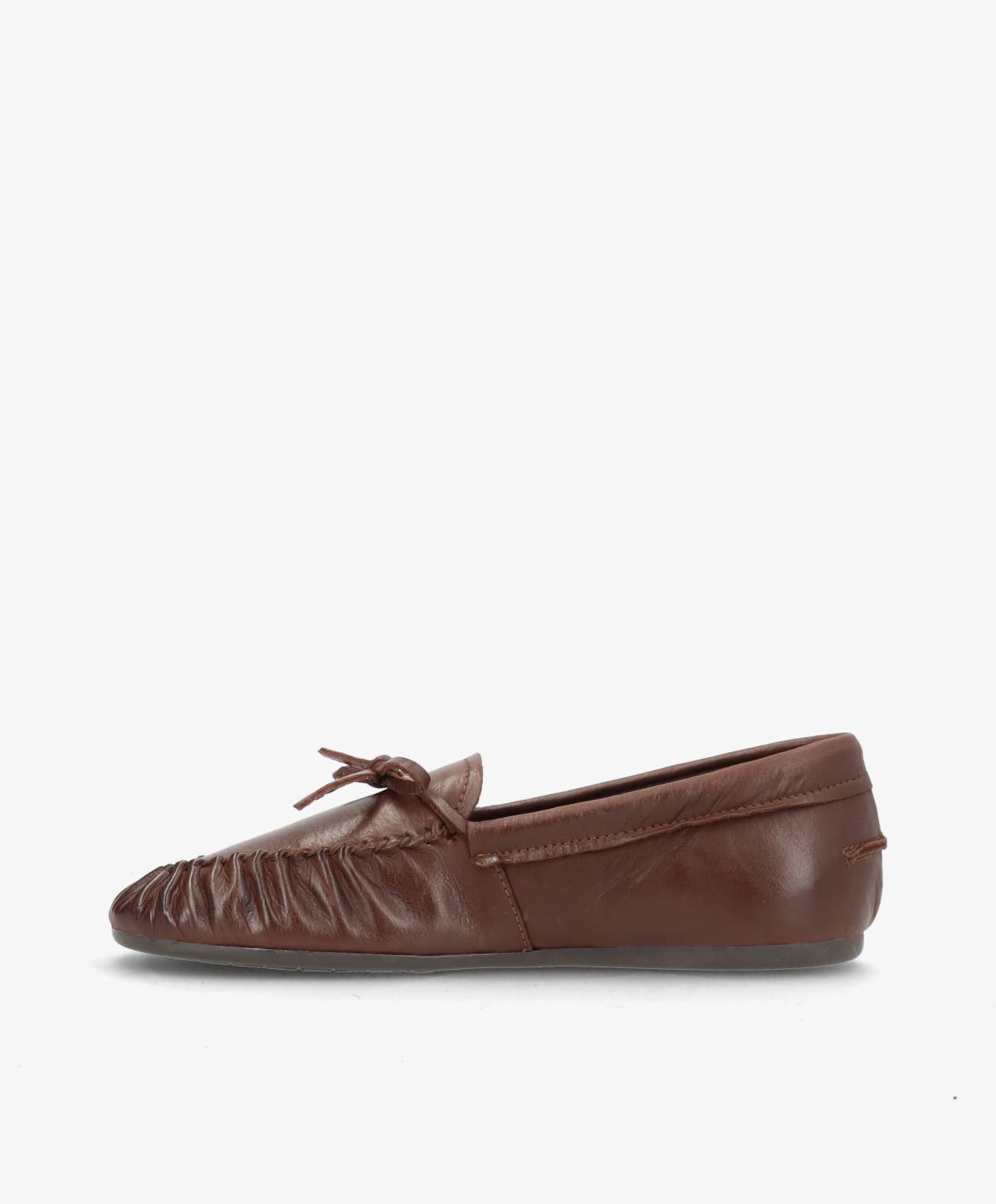 FEATHER - Mørkebrun læder - Loafers Dame