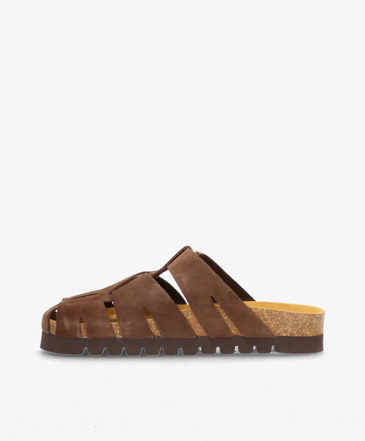 PUNCH S - Mørkebrun ruskind - Sliders Dame