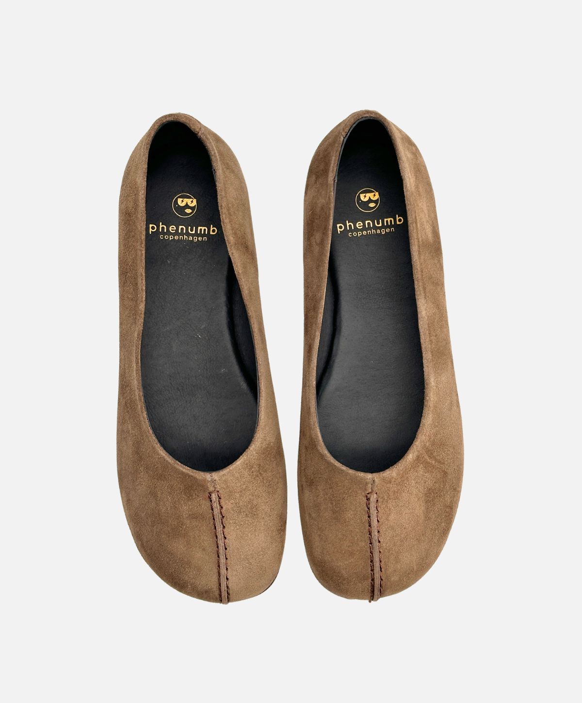 Preorder - lev. uge 39 - WHISBARE S - Nøddebrun Ruskind - Barefoot Ballerina - Dame