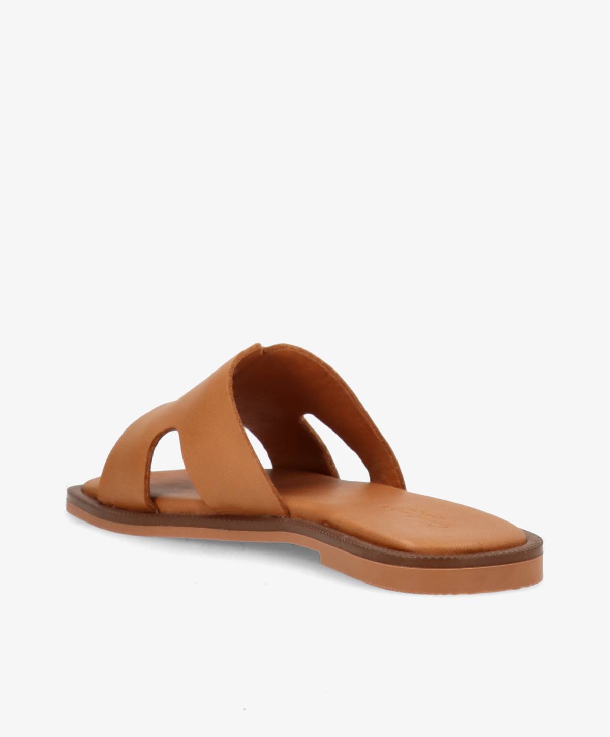 BIENNE - Cognac læder - Sliders Dame