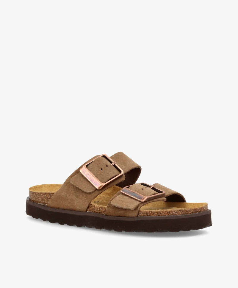 ALEXIA S - Taupe ruskind - Sandal Dame