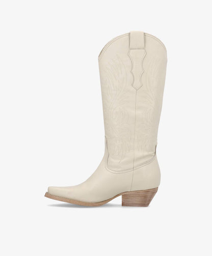 FRANKIE - Cowboy støvle lang - Offwhite