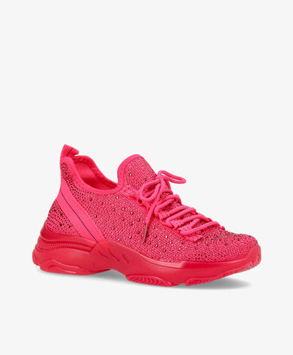 Dame Sneakers - Pink - Glitter