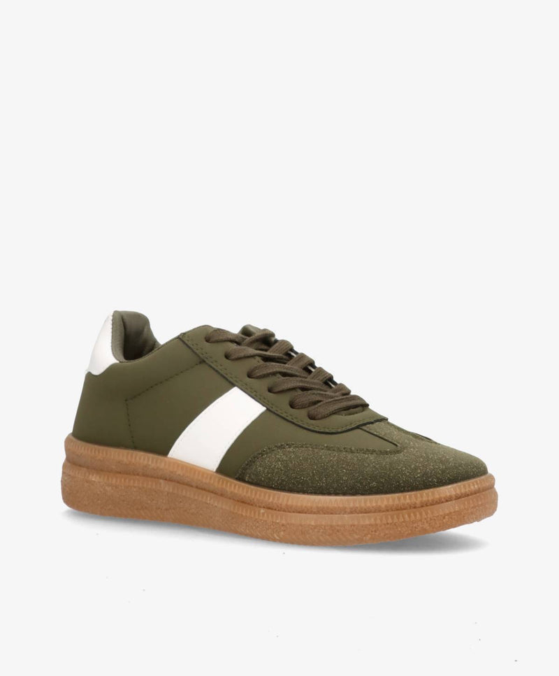 NOMI - Khaki - Sneakers Dame