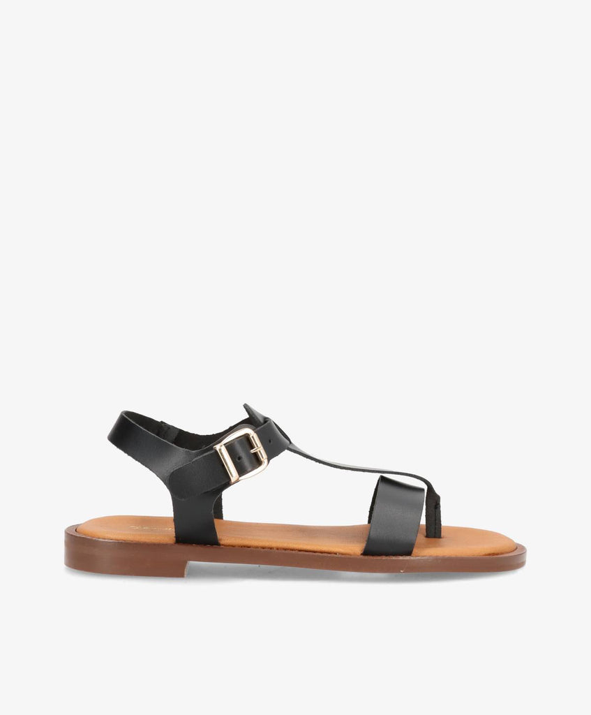 Sandaler fra Shoedesign Copenhagen i glat, sort skind.