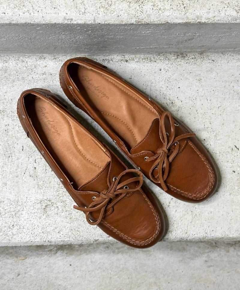 BEACON - Brun læder - Sejlersko