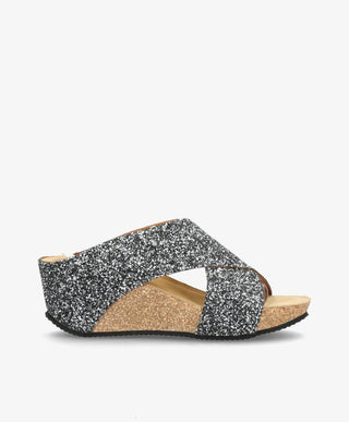 SHADOW G - Sandal Dame - Sort Multi