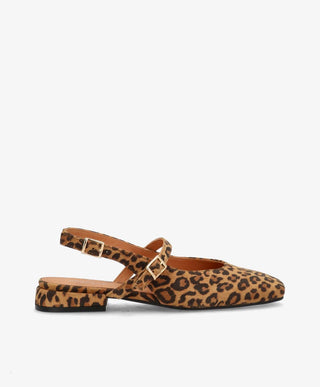 ASCEND S - Leopard ruskind - Slingback Dame
