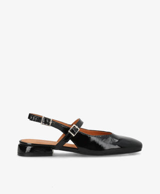 ASCEND P - Sort lak læder - Slingback Dame