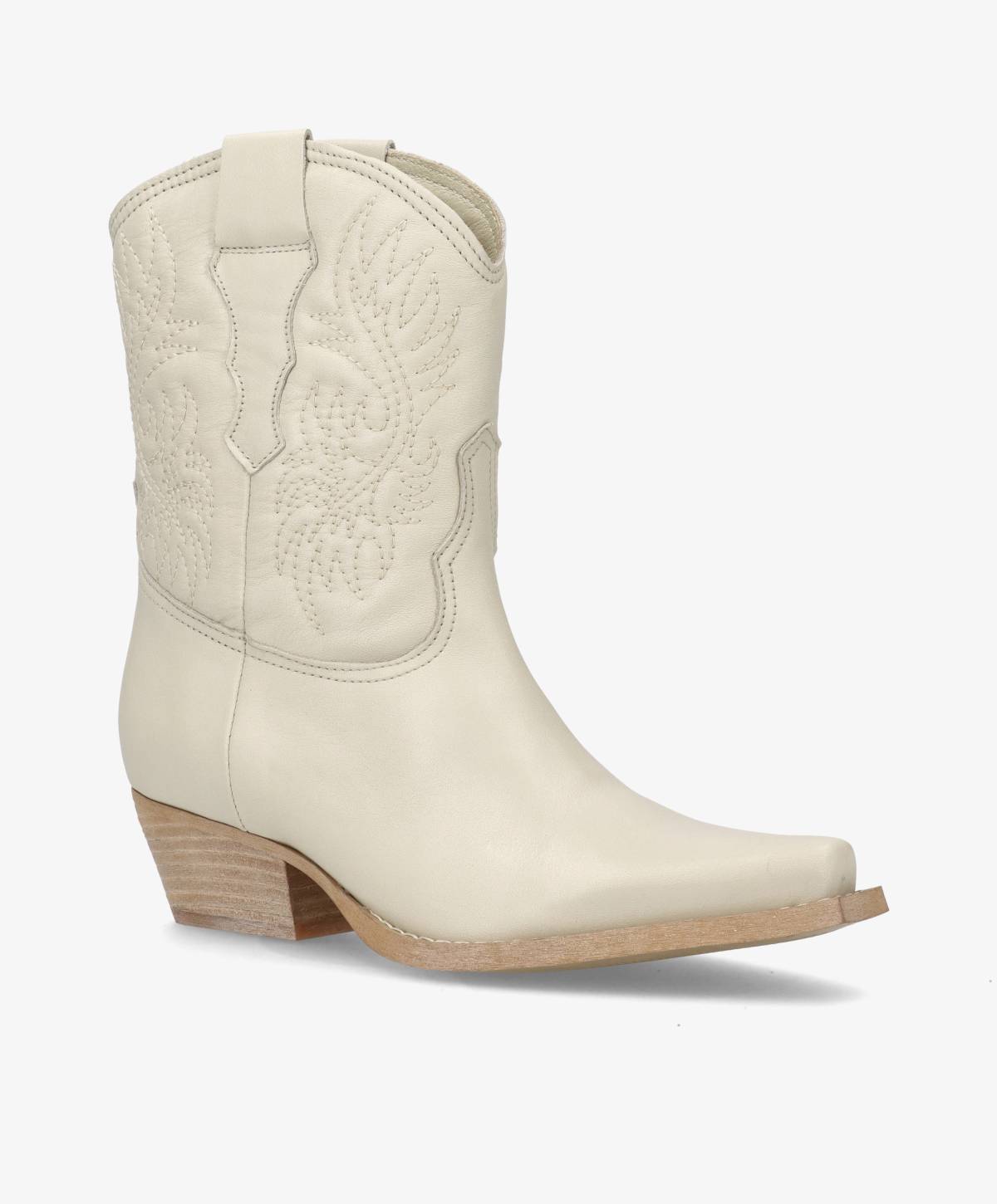 NELLIE - Cowboy støvle low - Offwhite