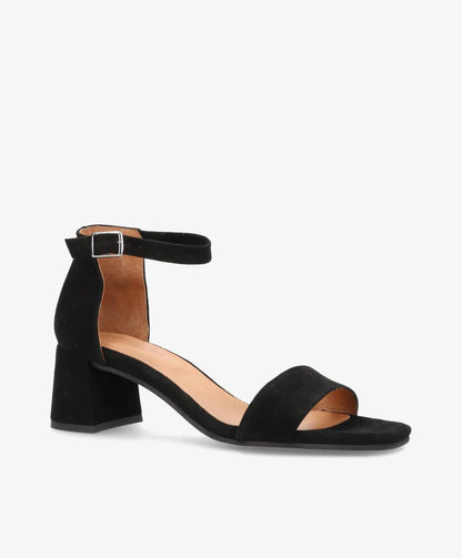 ALICE S - Sandal - Sort Ruskind - Shoedesign Copenhagen