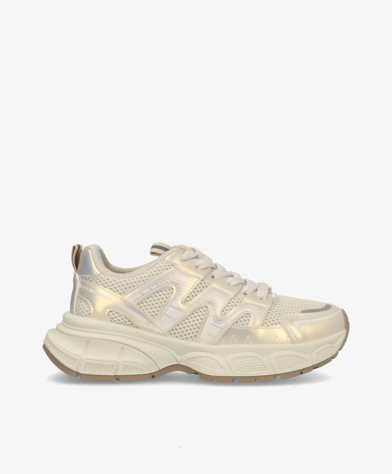RUNA - Guld/Hvid- Sneakers Dame