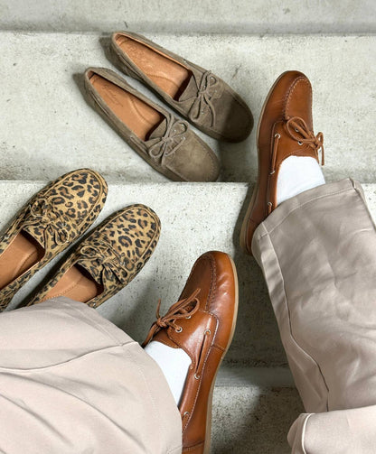 BEACON - Brun læder - Sejlersko