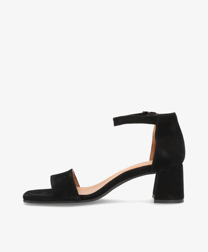 ALICE S - Sandal - Sort Ruskind - Shoedesign Copenhagen