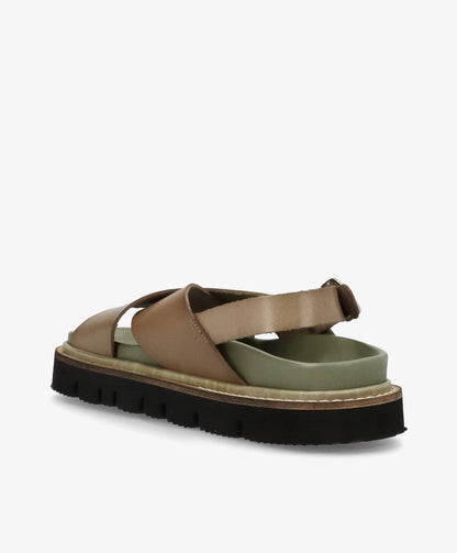 NANETT - Dame Sandal - Khaki