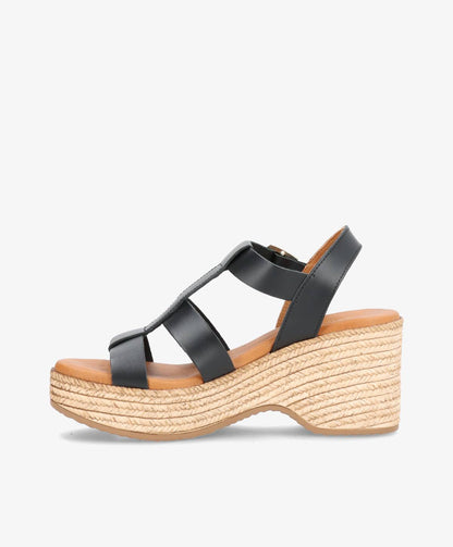 HANNAH - Sandal - Sort