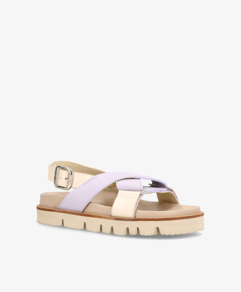 NOELLE - Dame Sandal - beige/lavender