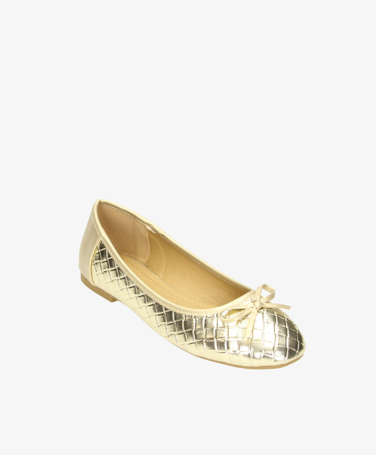 Perforering Dømme dome Ballerina Dame - Guld – Havanna Shoes