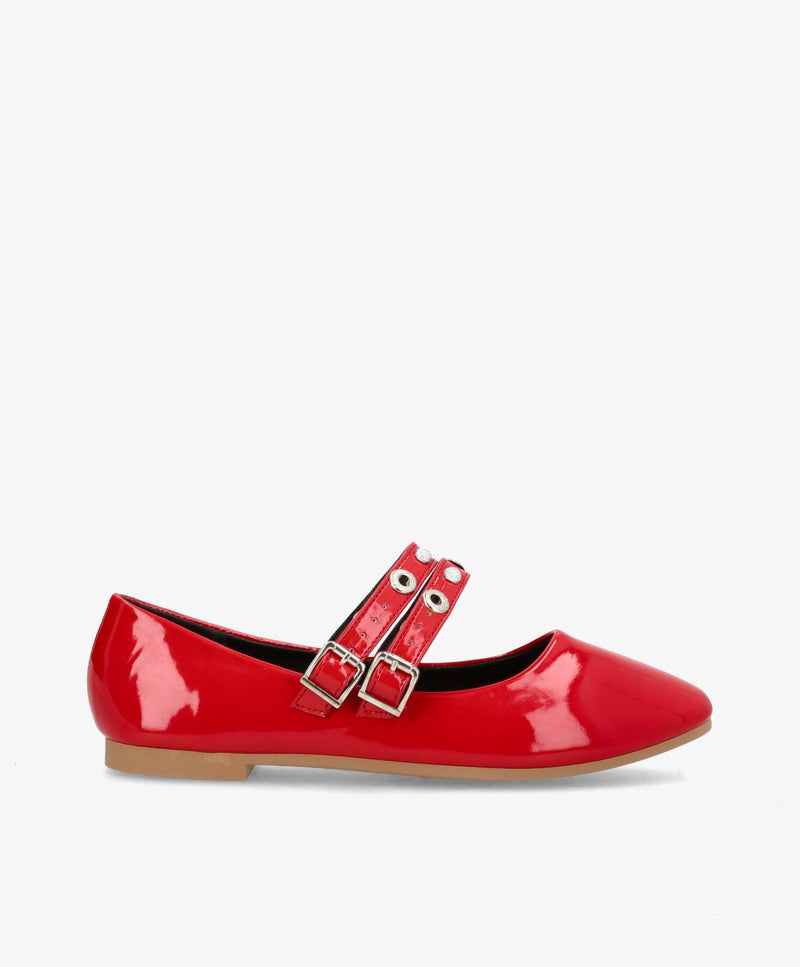 Ballerina - Rød Lak - DS-1A36 - Havanna Shoes