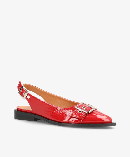 WANT - Slingback - Rød lak læder