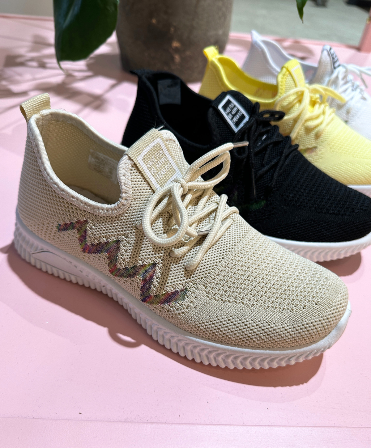 FOOTZONE - Dame Sneakers Beige – Shoes