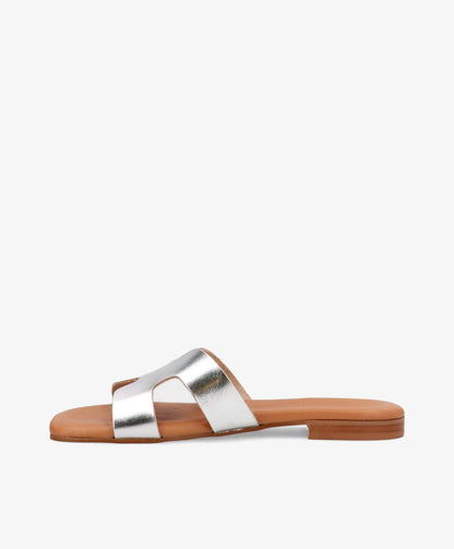 VIBELLA L - Slip-in sandal - Sølv