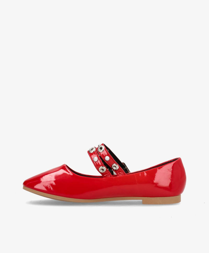 Ballerina - Rød Lak - DS-1A36 - Havanna Shoes